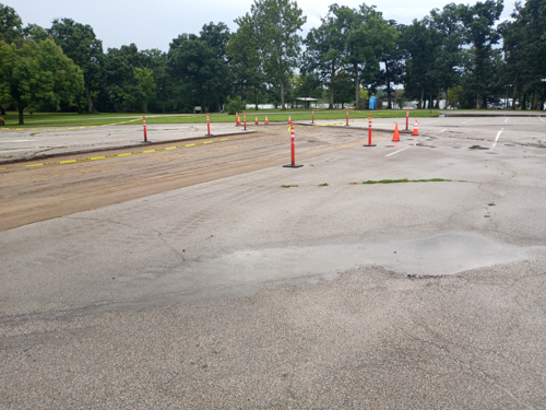 Lake Bloomington Parking Lot Patching 06